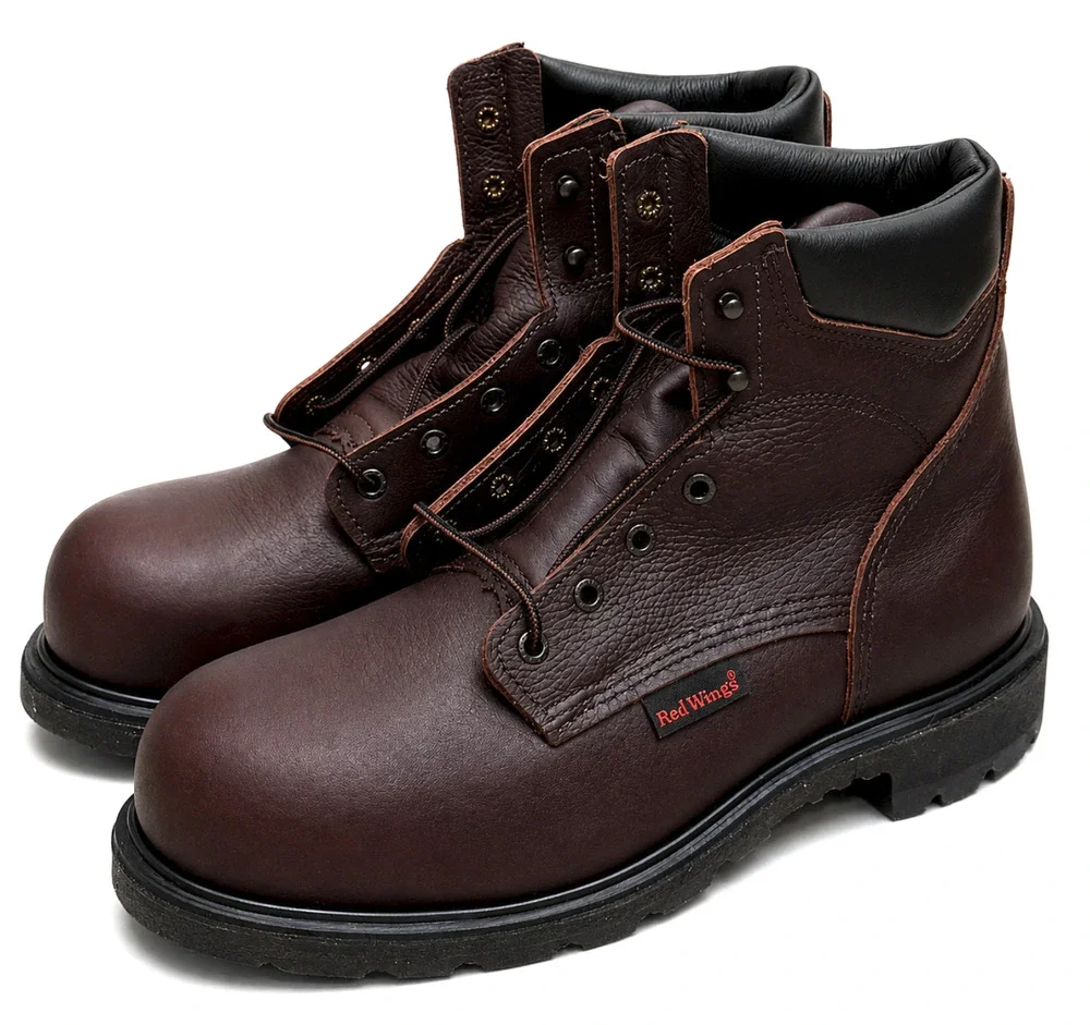 NEW RED WING 2406 SUPERSOLE 2.0 6-INCH SAFETY TOE BOOTS SZ 10.5 B